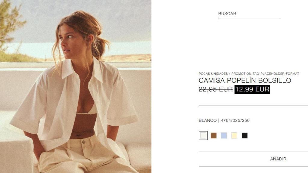 Camisa popelín. Ref. 4764/025/406