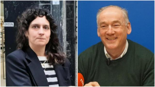 La concejal del BNG Avia Veira y el portavoz del PP en A Coruña Miguel Lorenzo.