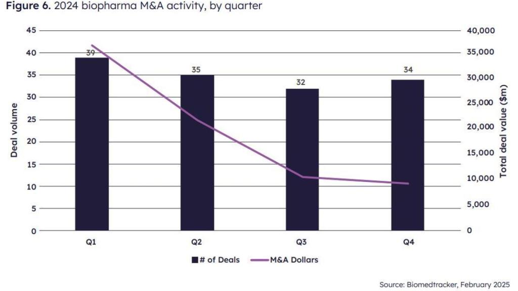 Evolución de las fusiones y adquisiciones en 2024.