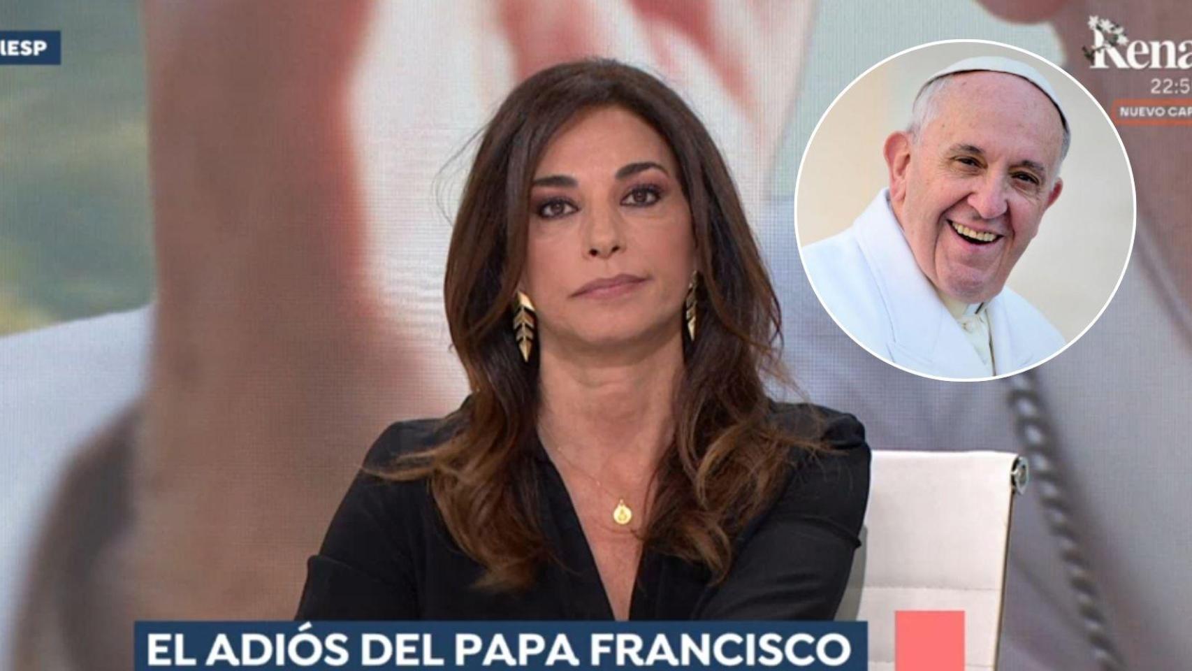 Mariló Montero y el Papa Francisco.