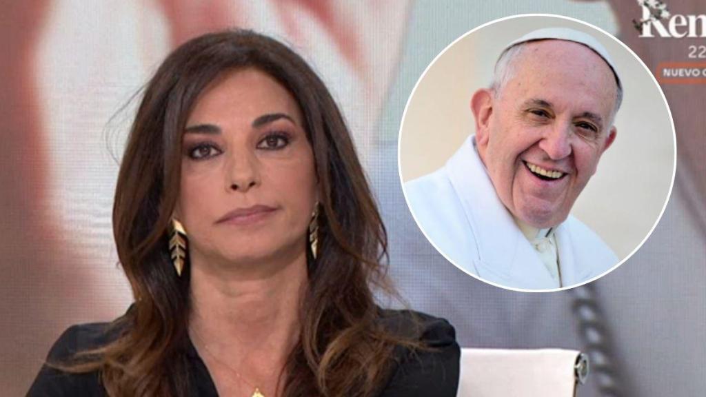 Mariló Montero y el Papa Francisco.