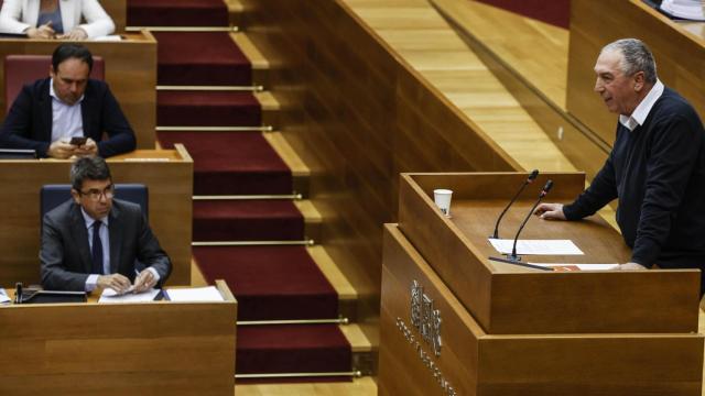 Imagen de archivo de Joan Baldoví en la sesión de control de Les Corts. Rober Solsona / Europa Press