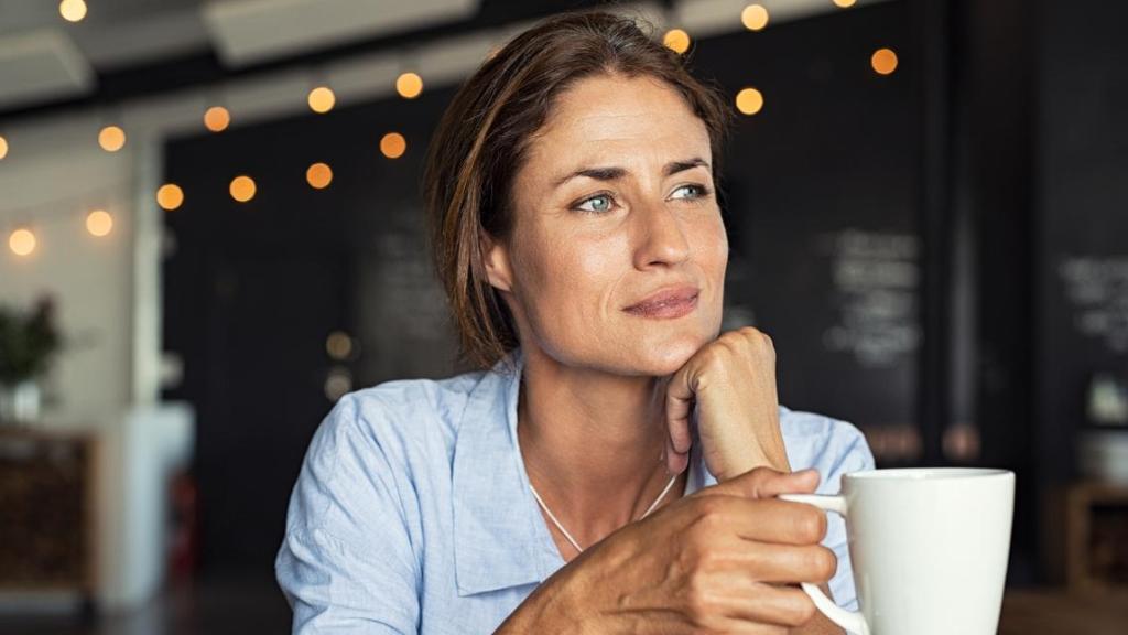Imagen ilustrativa de una mujer pensando.