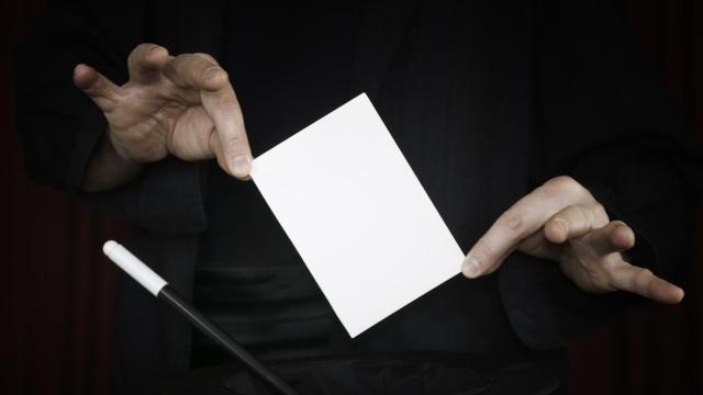 Imagen de archivo de la actuación de un mago.