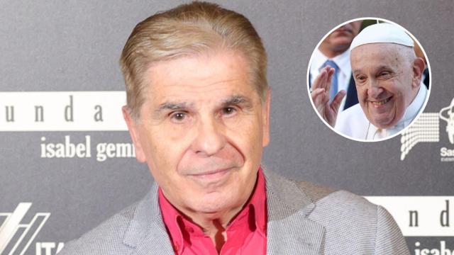 Pedro Ruiz y el papa Francisco, en un fotomontaje