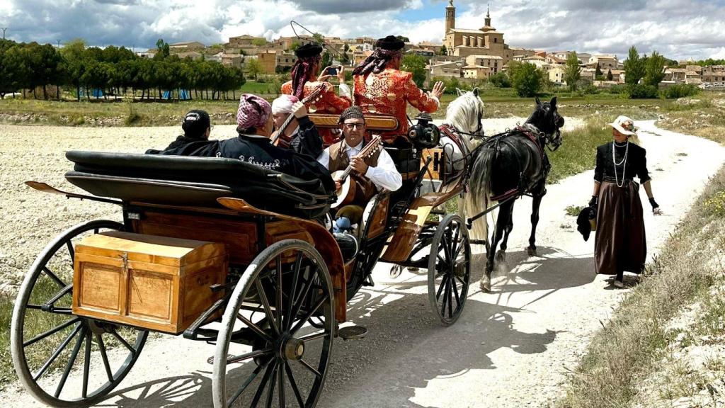 Imagen de una edición anterior de la Romería, en Fuendetodos.