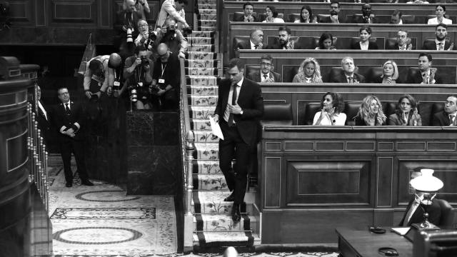 Pedro Sánchez en el Congreso de los Diputados.