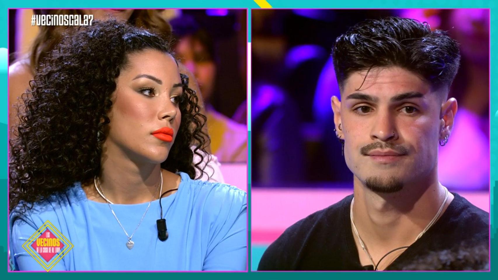 Bayan y Álvaro en 'Los vecinos de la casa de al lado'.