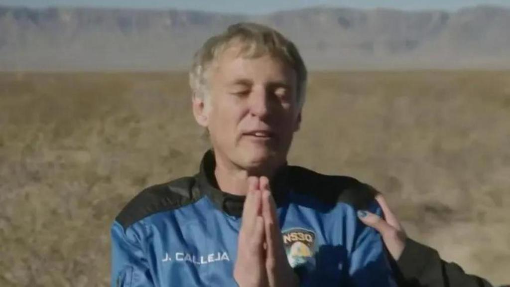 Jesús Calleja, emocionado tras viajar al espacio el pasado mes de febrero.