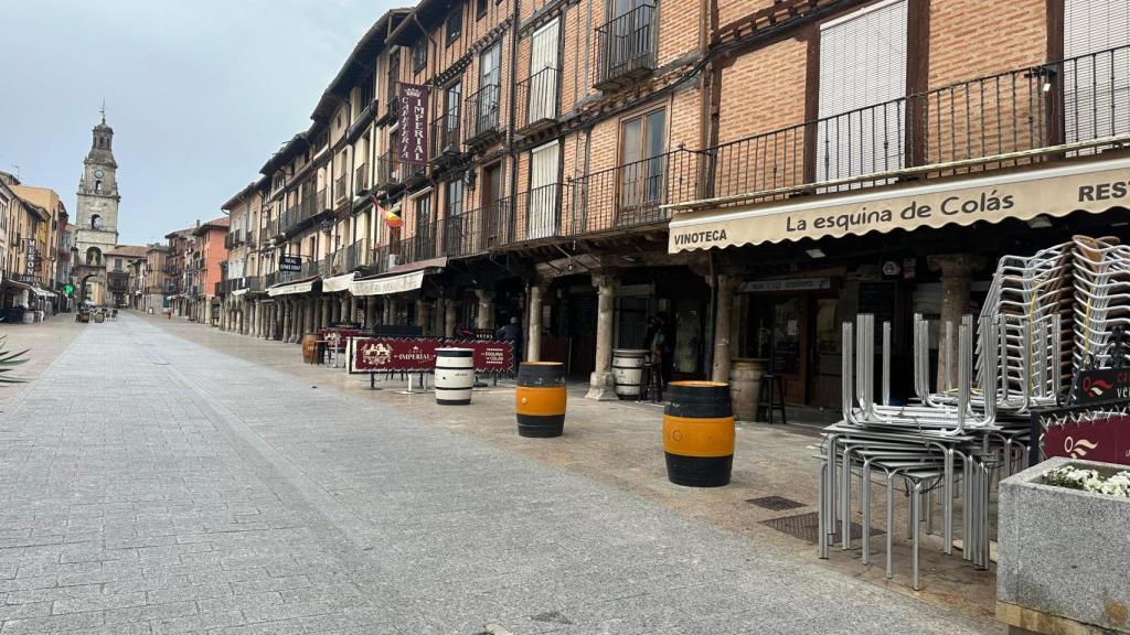El soportar de la Plaza Mayor de Toro donde se aloja La Esquina de Colás.