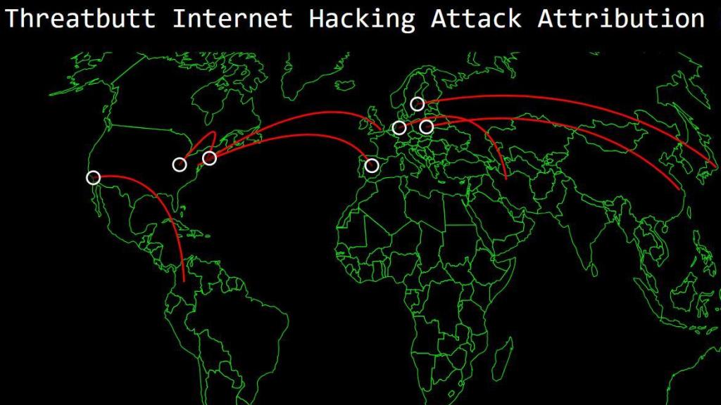 Mapa en tiempo real de ataques atribuidos (22/04/2025)