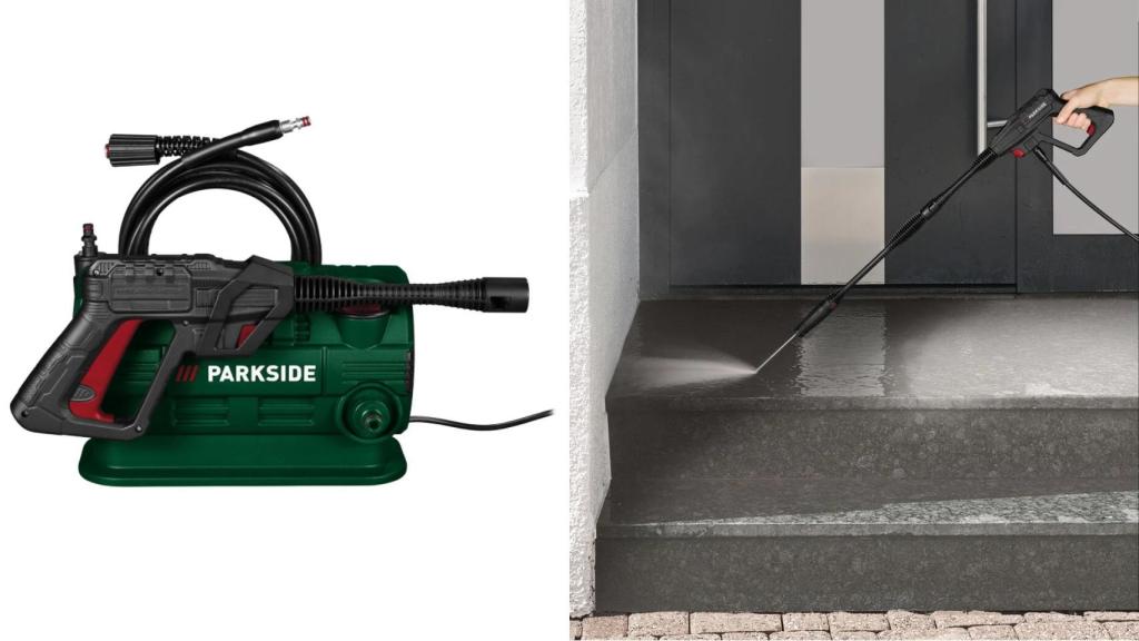 La mini hidrolimpiadora a presión de Parkside que vende Lidl.