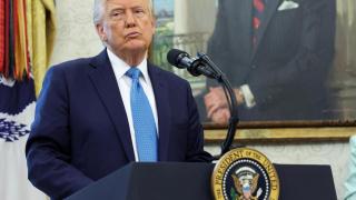 Donald Trump este martes en un acto en la Casa Blanca.