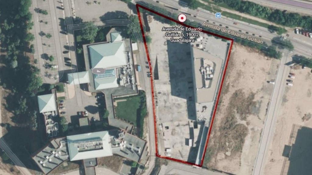 Parcela donde se ubicará el hotel de cuatro estrellas en Guadalajara.