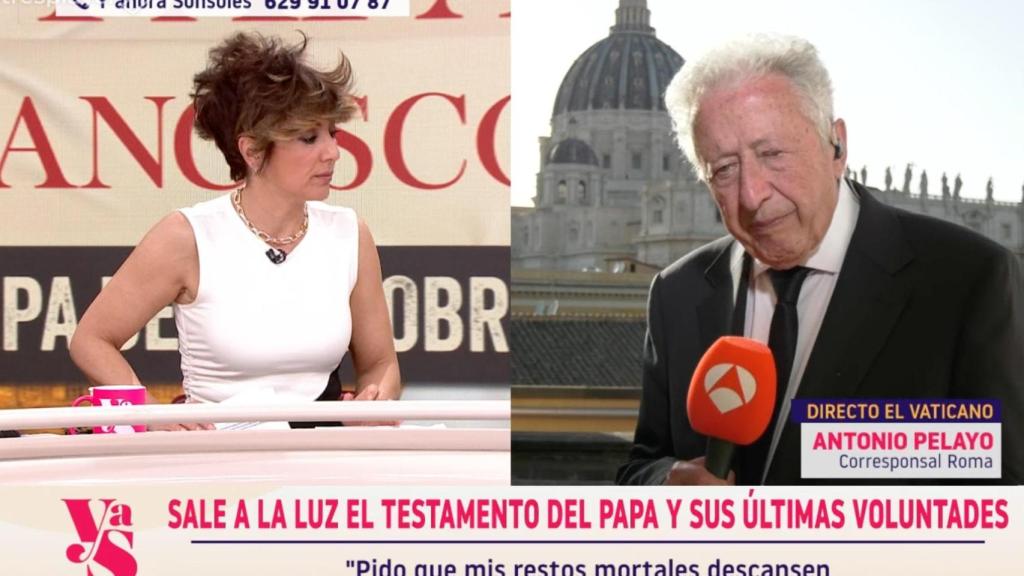 Sonsoles Ónega y Antonio Pelayo en 'Y ahora, Sonsoles'.