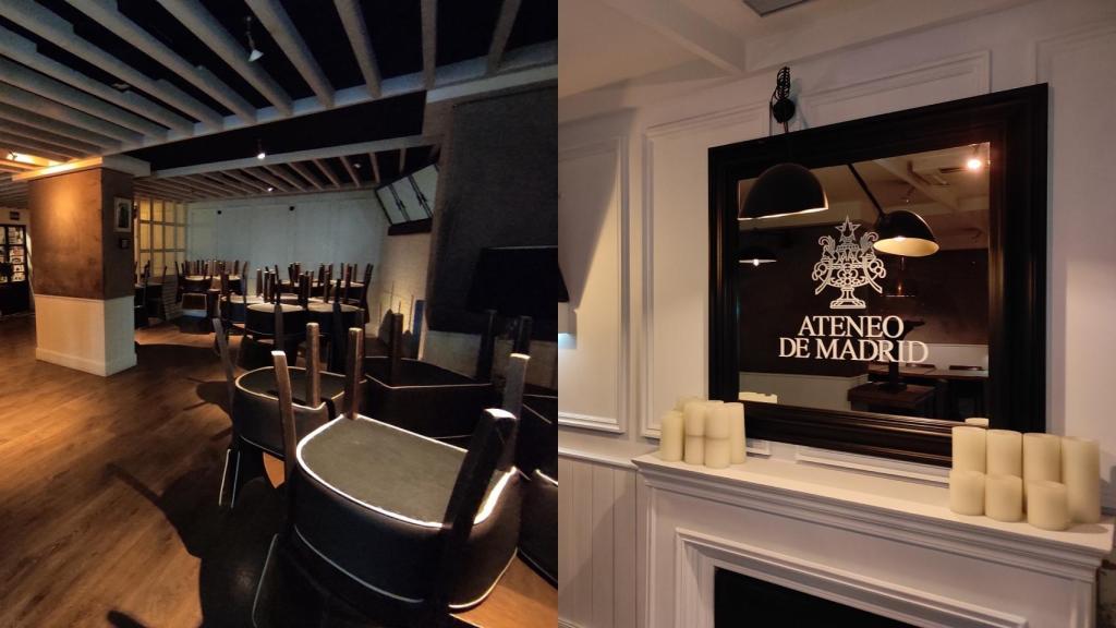 El restaurante de El Ateneo de Madrid.