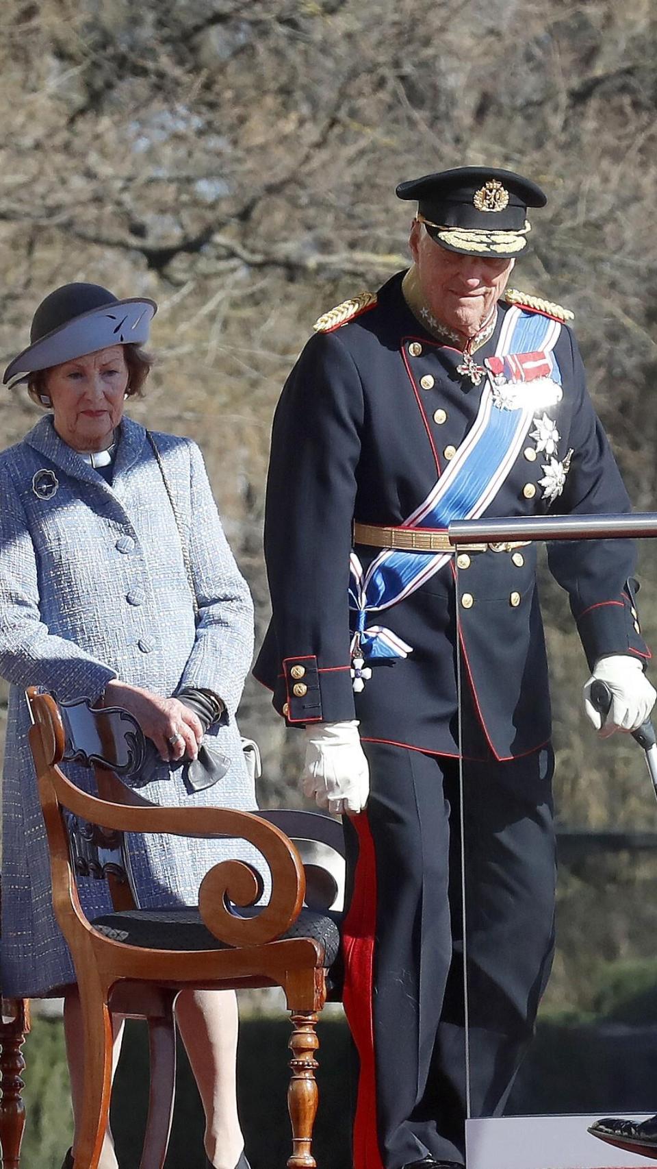 Harald y su esposa, Sonia, en un acto público.