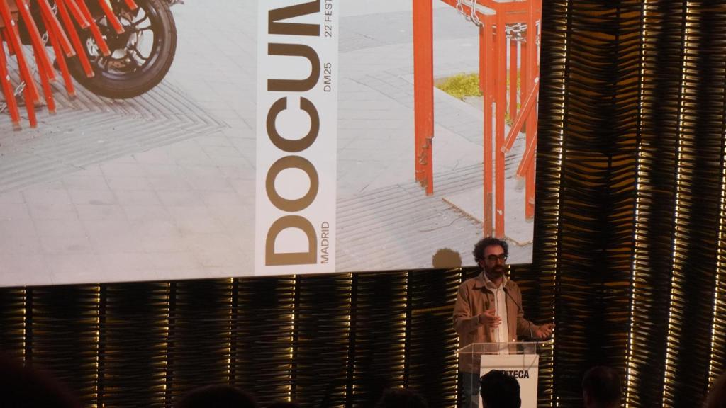 Luis E. Pares, director artístico de 'Documenta', presentando el festival esta mañana. Foto: Gabriel Lavao