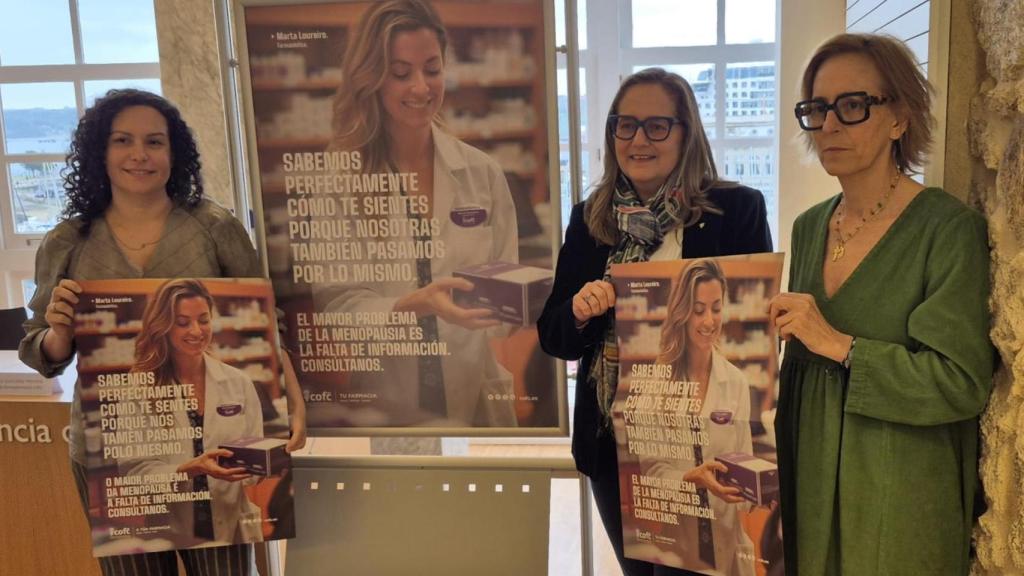 Presentación de la campaña sobre la menopausia del Colegio de Farmacéuticos de A Coruña