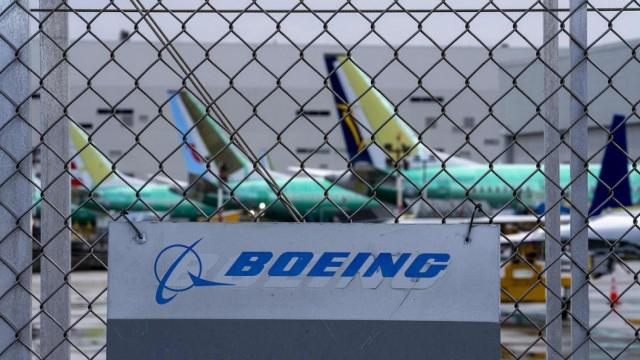 Aviones de Boeing en la fábrica.