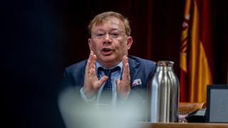 Javier Orduña durante la comisión en el Senado. Ricardo Rubio/Europa Press