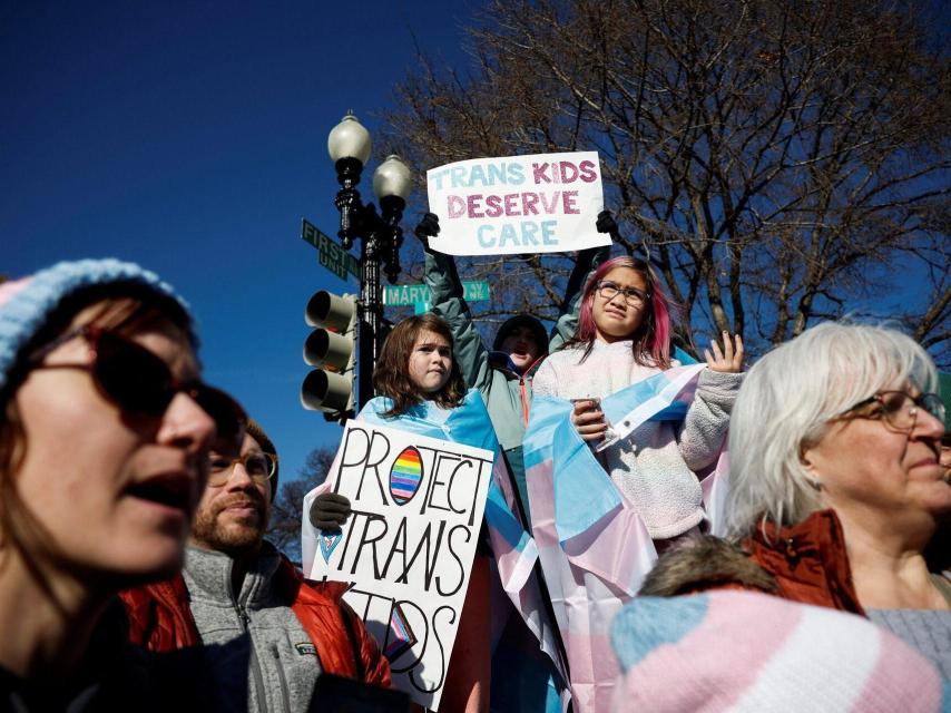 Manifestación de colectivos transgénero.