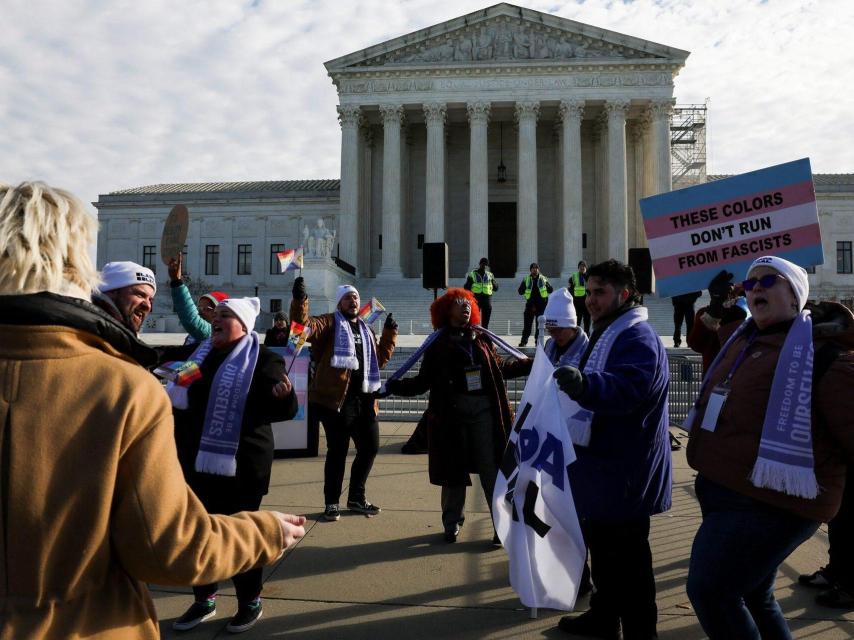 Manifestación de colectivos transgénero.