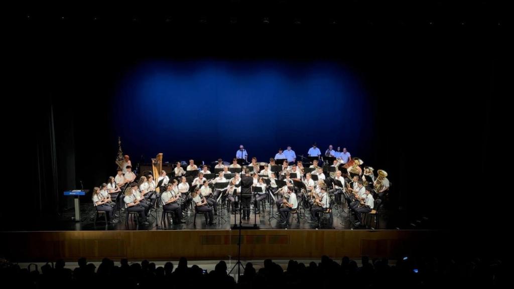 La Banda Municipal de Alhaurín de la Torre en un concierto.