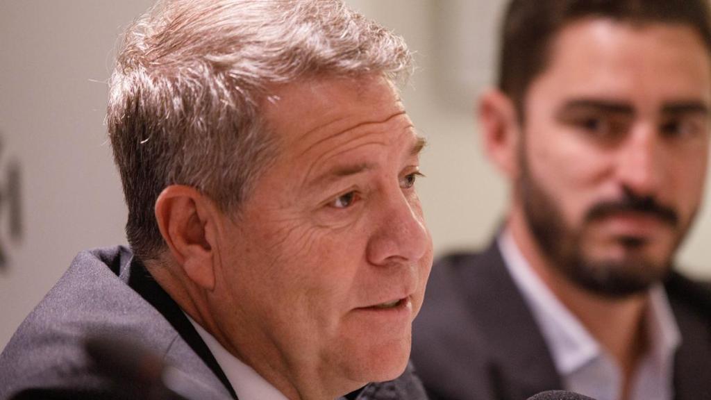 Emiliano García-Page durante su conferencia en el Club Siglo XXI