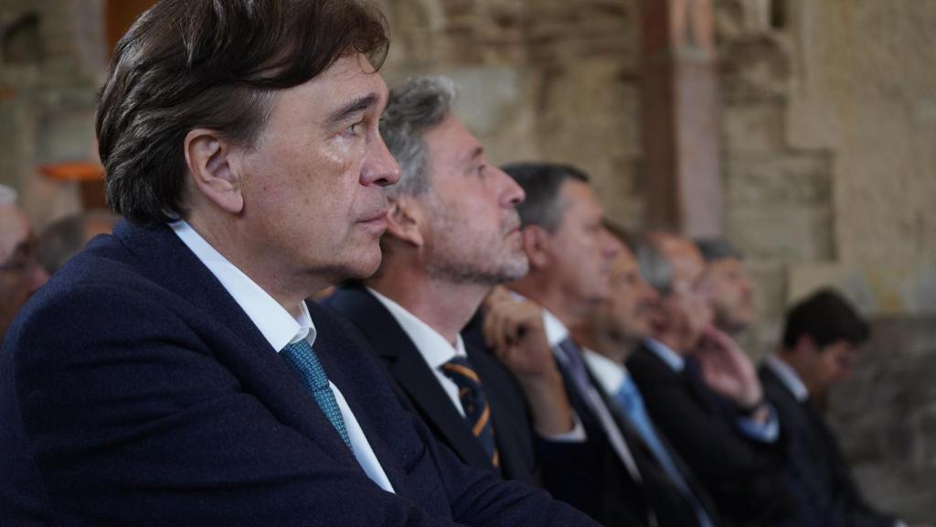 Los partidos de la oposición, en el acto por el Día de Aragón.