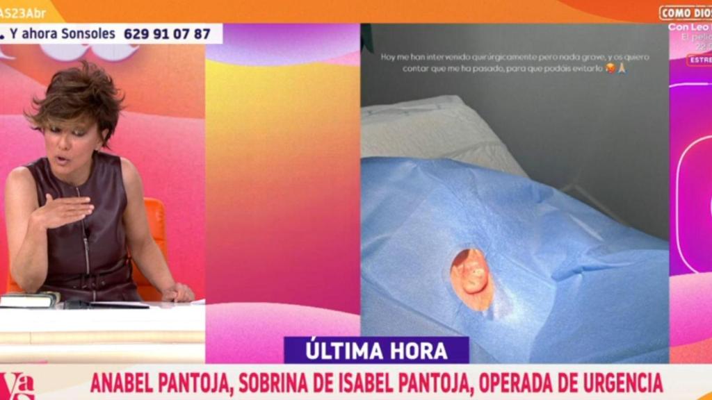 Sonsoles Ónega y la imagen que compartió Anabel Pantoja en sus redes.