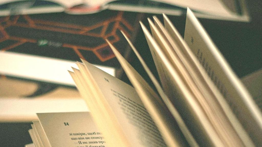 Foto de un libro abierto