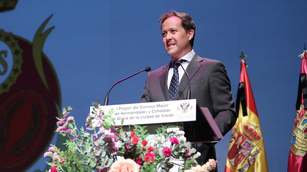 Velázquez durante el pregón.