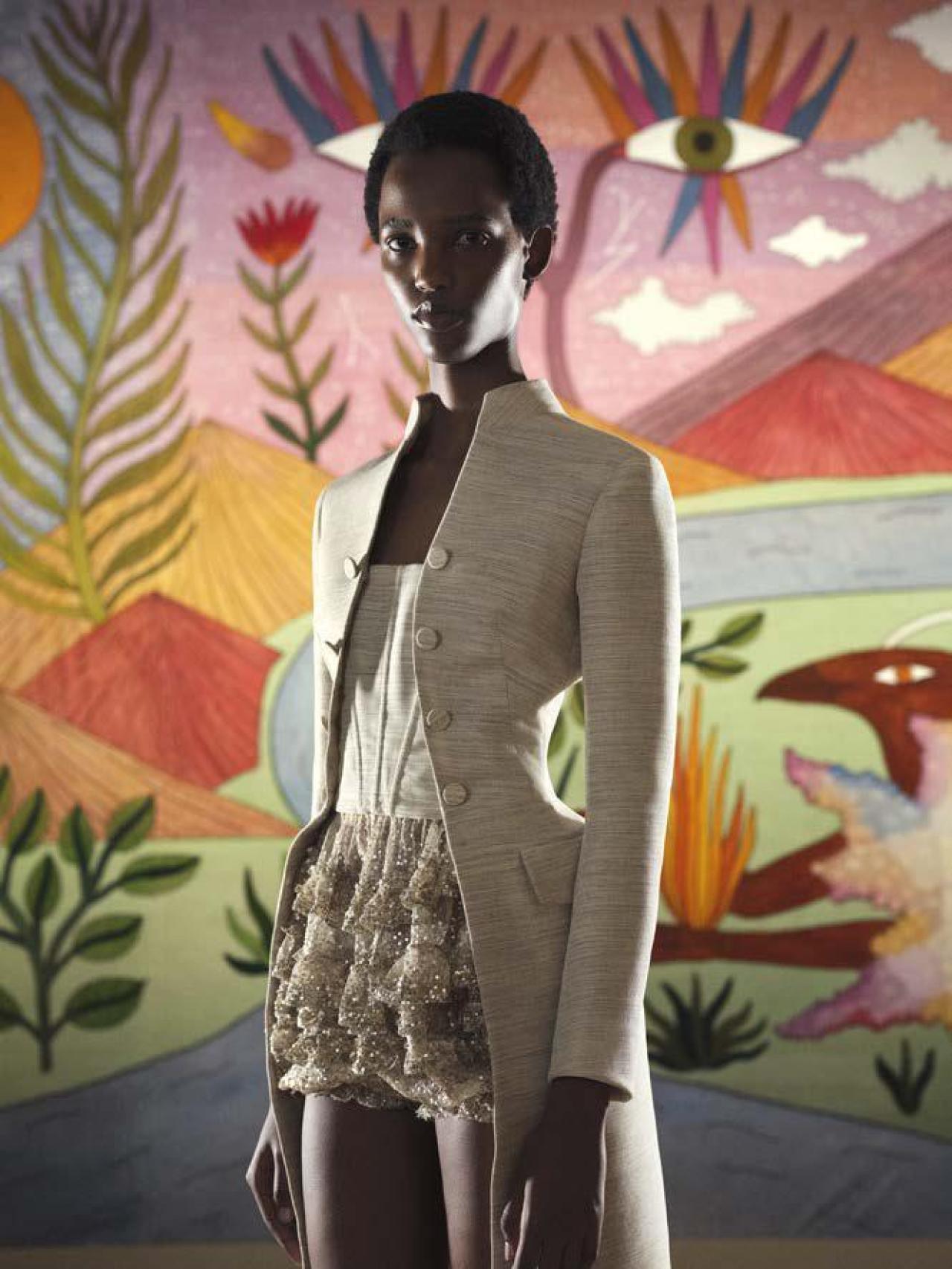 Detalle de una de las siluetas de la colección de Dior.