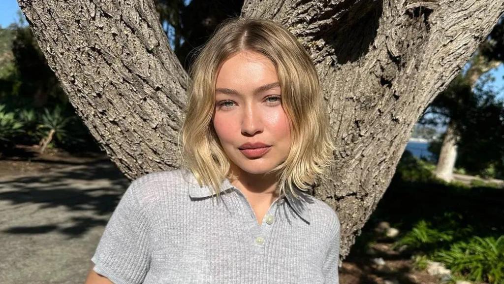 Gigi Hadid con un bob colegial.