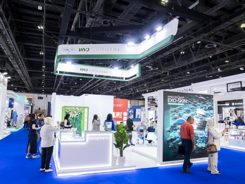 Stand de Innoaesthetics en Dubai Derma.