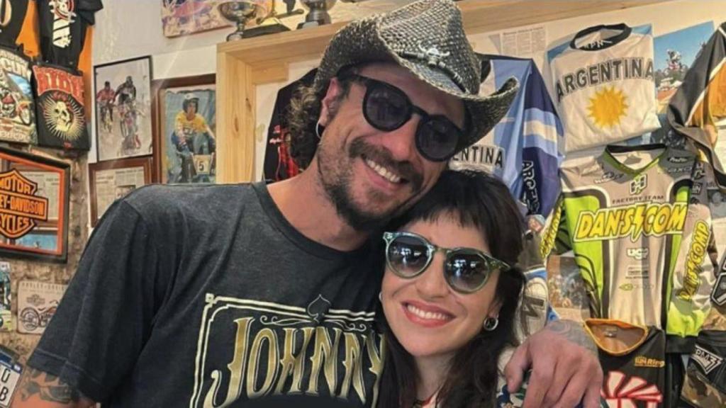 Daniel Osvaldo y Giannina Maradona