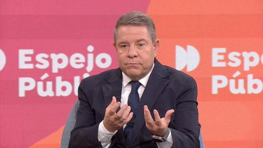 Emiliano García-Page durante su intervención en Espejo Público este jueves.