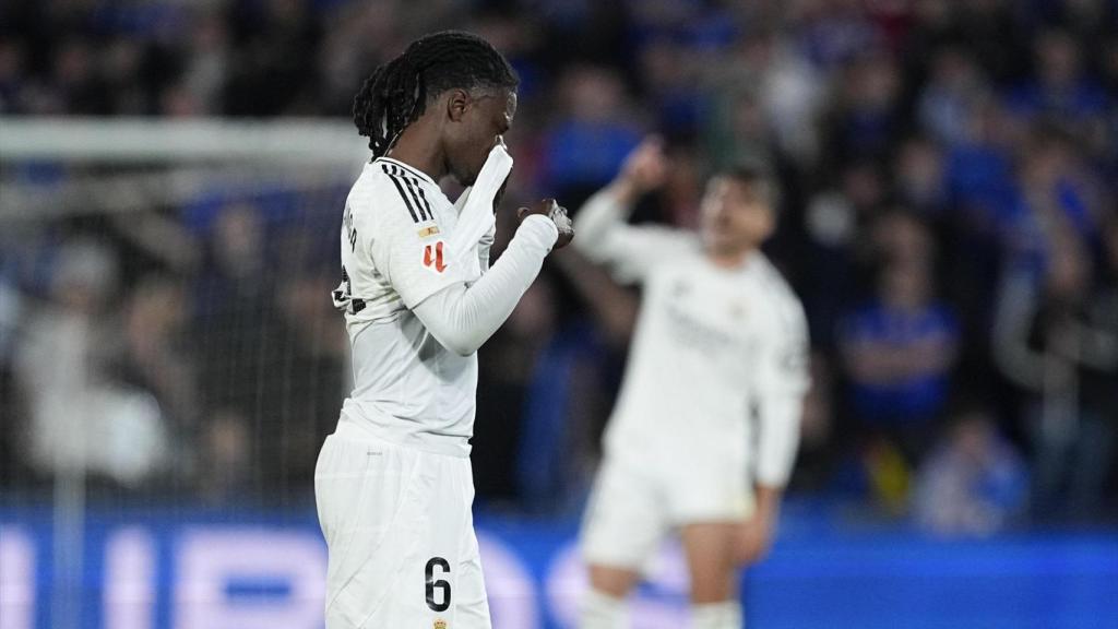 Camavinga, tras lesionarse en el partido contra el Getafe