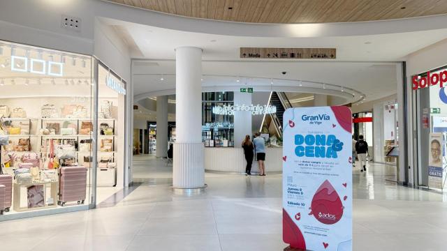 El Centro Comercial Gran Vía de Vigo lanza una nueva campaña de donación de sangre bajo el lema Dona y Cena