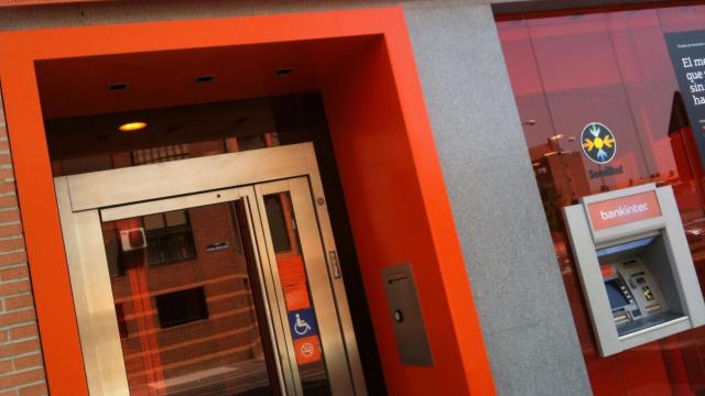 Un cajero de Bankinter.