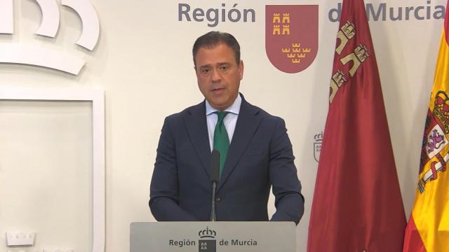 El portavoz del Gobierno de la Región de Murcia, Marcos Ortuño, comparece en la rueda de prensa posterior al Consejo de Gobierno de este jueves.