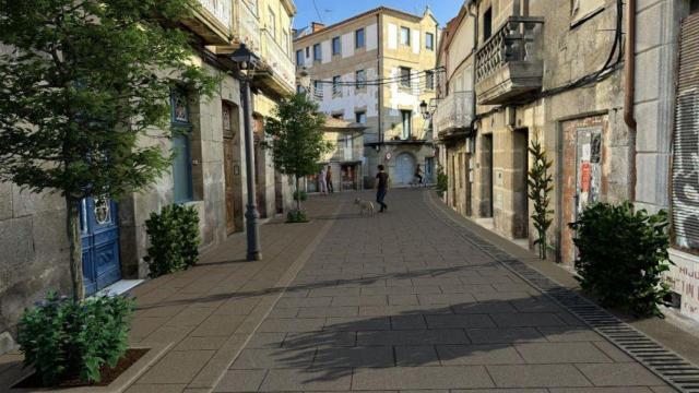 Humanización calle Pazo en Bouzas