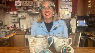 Rosa, tabernera de A Cunquiña.