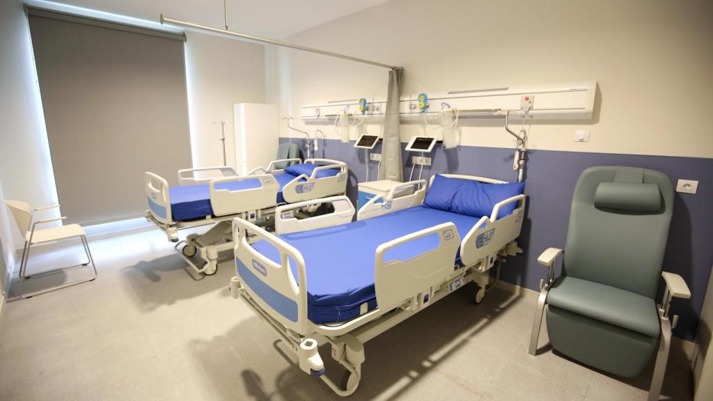 Una habitación de hospital.