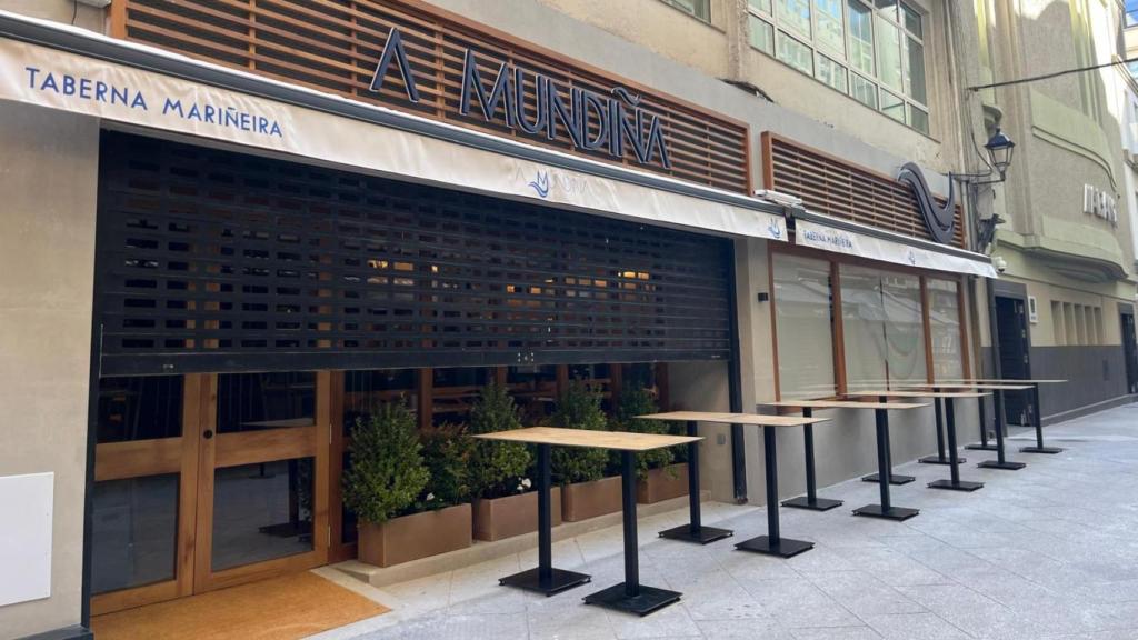 A Mundiña en la calle de la Estrella de A Coruña