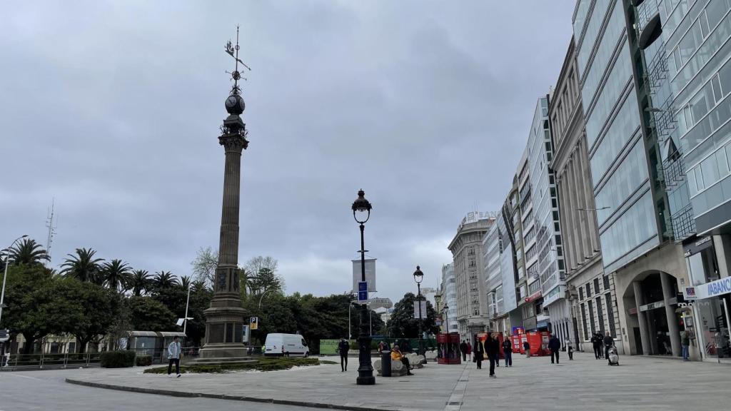 Cielos nublados en A Coruña.