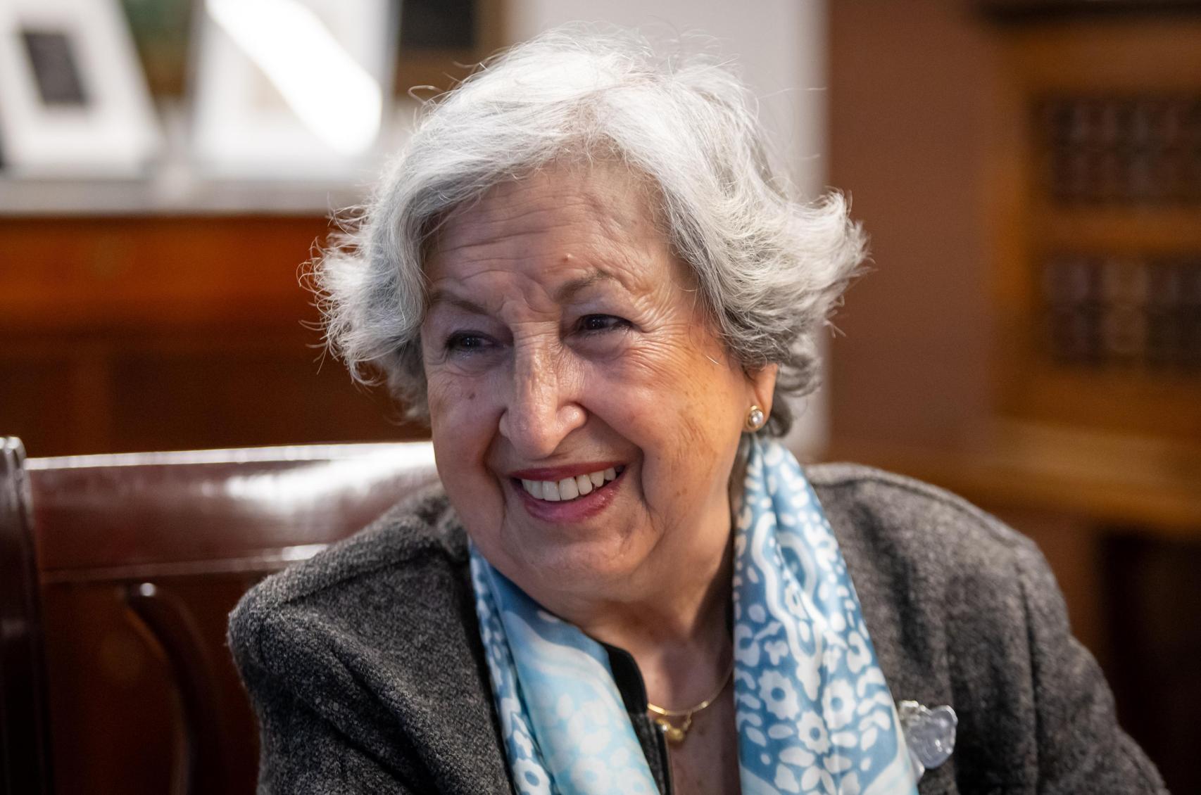 Rosario Camacho, durante la entrevista.