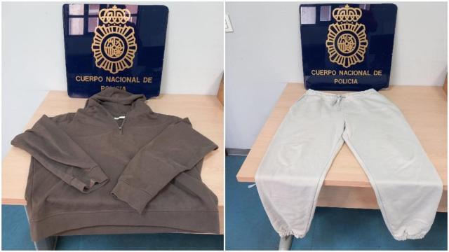 Prendas de ropa con las que cometían los robos.