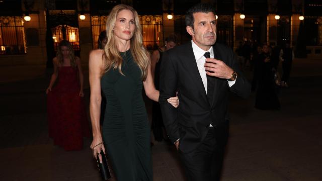 Luis Figo y su mujer, Helen Svedin, en una imagen de archivo.